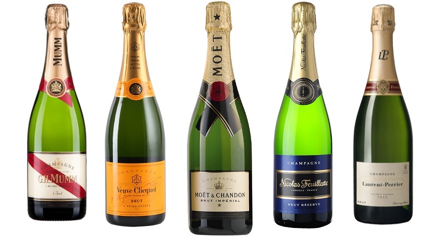 top 5 best selling champagne brands in the world