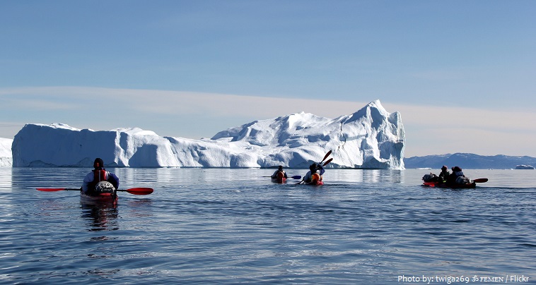 arctic kayaking