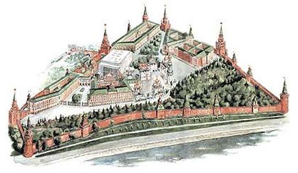 moscow kremlin drawing
