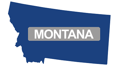 montana map flag