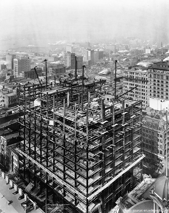 woolworth building construction