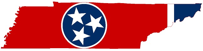 flag map of tennessee