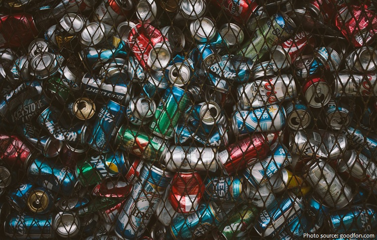 cans for recycling