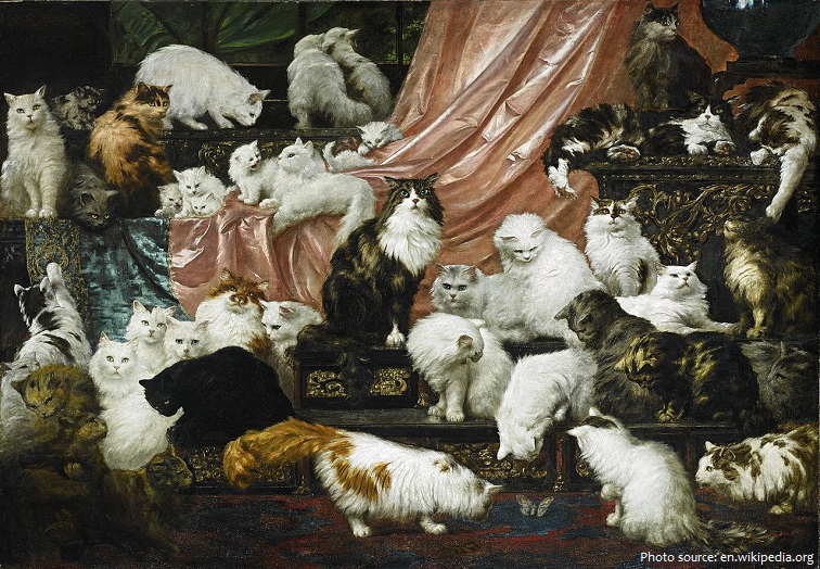 persian cats painting