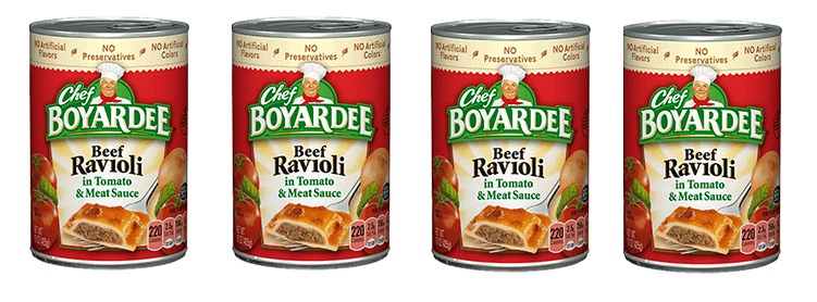 canned ravioli