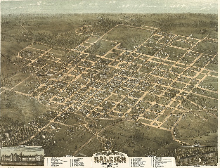 raleigh history map