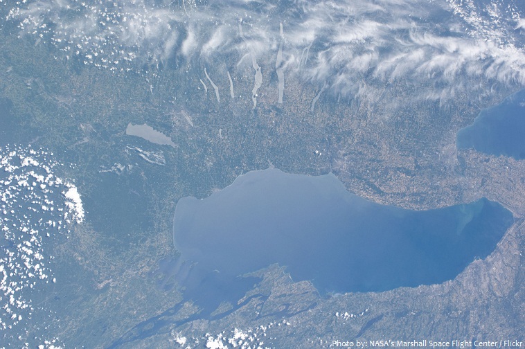 lake ontario from space